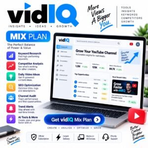 Looking for the best VidIQ subscription price in Pakistan? Get an official VidIQ Boost upgrade for YouTube SEO, keyword research, and AI channel growth.