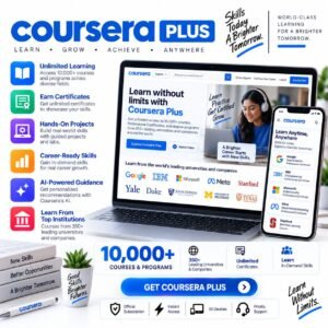 Buy Coursera Plus 1 Year Subscription in Pakistan | Official Premium Access | DigitalTools.com.pk